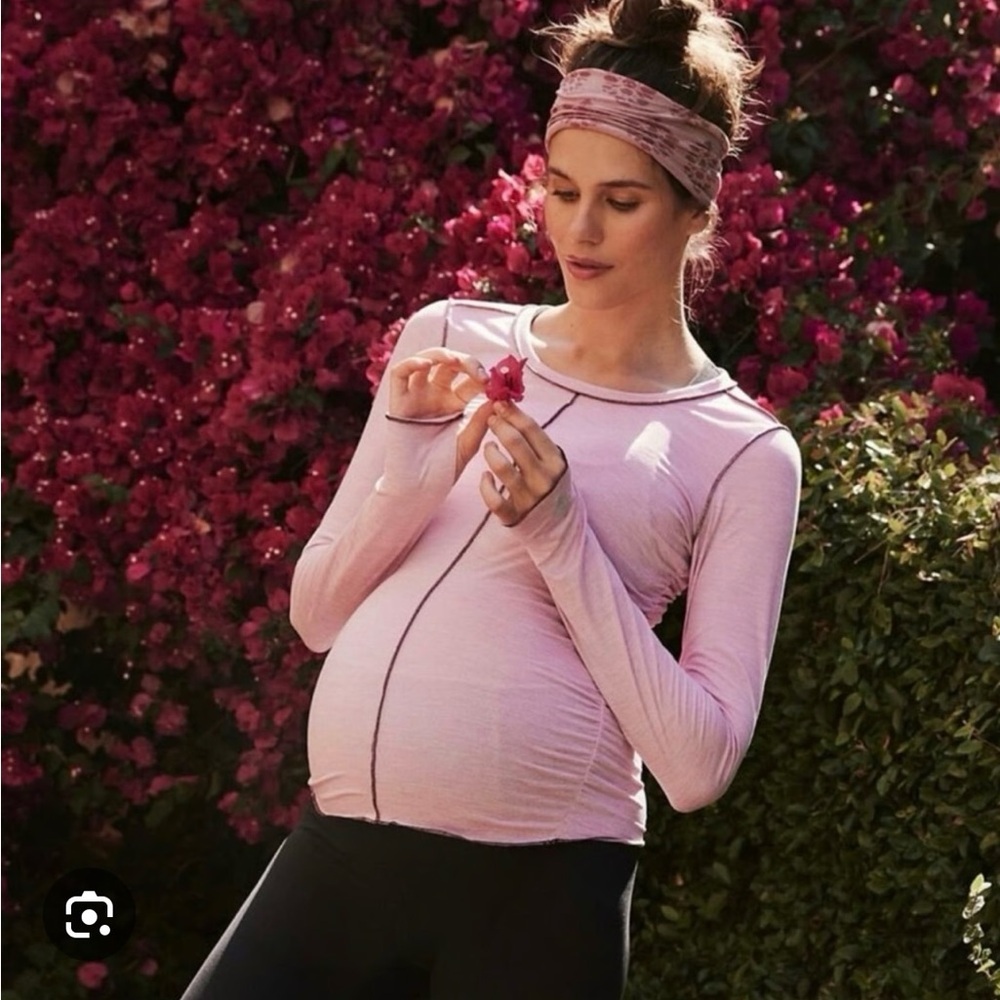 FP Movement by Free People Pink Long Sleeve Top NWT L